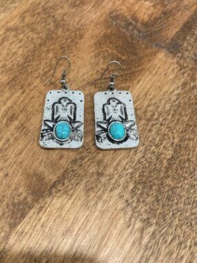 Silver and Turquoise Earrings